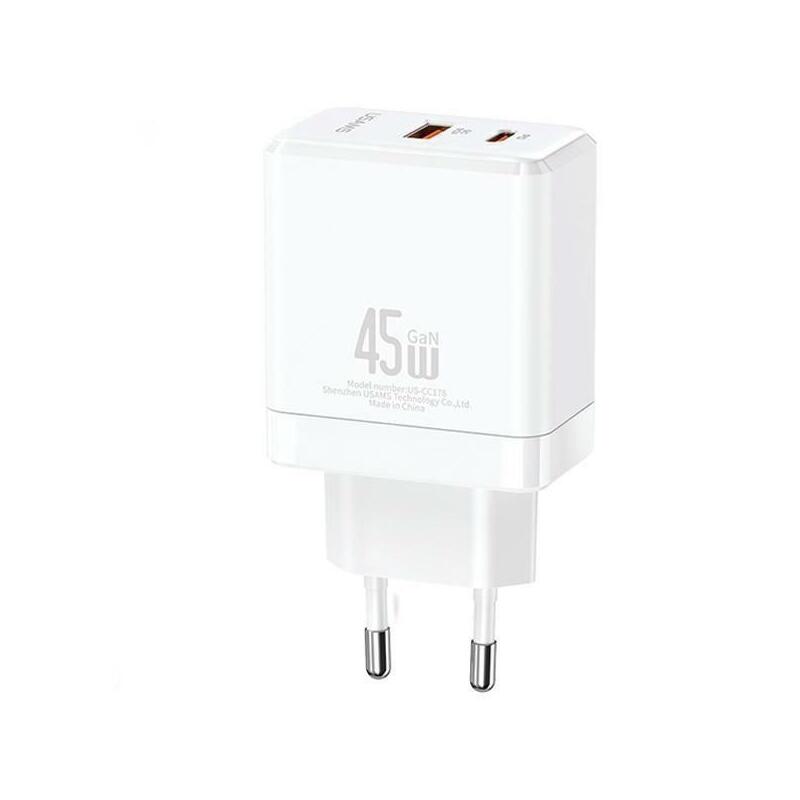 Charging Usb-C+Usb-A    45w Gan Pd 3.0 Fast Whi