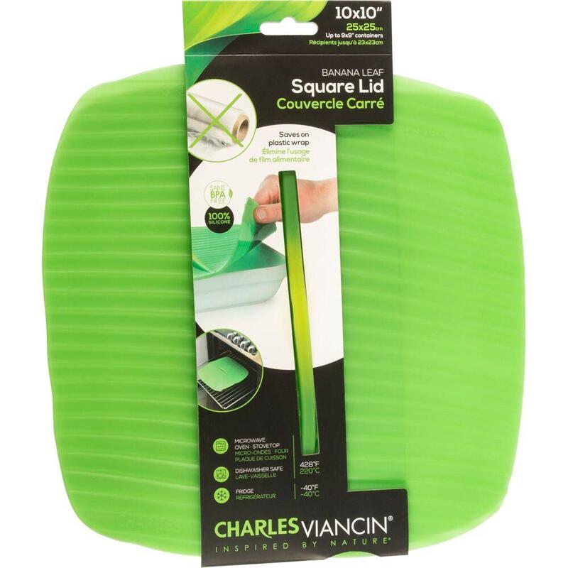 Charles Viancin Banana Leaf 25x25 Cm Silicone Lid Green