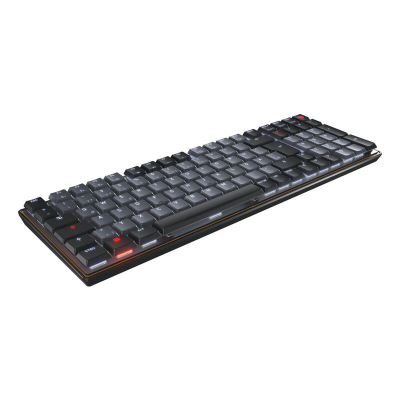 Cherry Kw 550 Mx Lp, Teclado Negro/Gris, Disposición De, Cherry Mx Low Profile 2.0 Ivory G8a-25510hoade-2