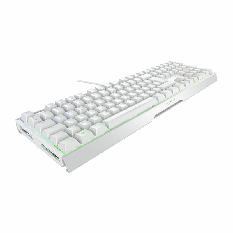 Cherry Xtrfy Mx 3.1, Teclado Gaming Blanco/Plateado, Disposición De, Cherry Mx2a Red G80-3890ljade-0