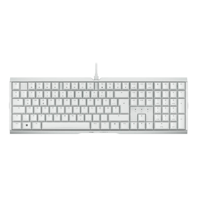 Cherry Xtrfy Mx 3.1, Teclado Gaming Blanco/Plateado, Disposición De, Cherry Mx2a Red G80-3890ljade-0