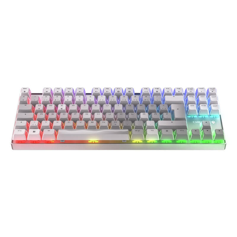 Cherry Xtrfy Mx 8.2 Tkl Inalámbrico, Teclado Gaming Blanco/Gris, Disposición De, Cherry Mx2a Red G80-3882sjade-0