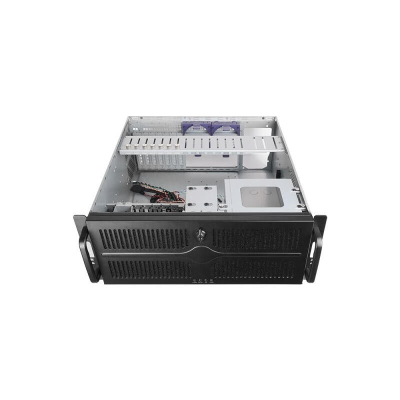 Caja Chieftec Unc-409s-B-Op  Para Servidor Negra, 4 Unidades De Altura Unc-409s-B-Op