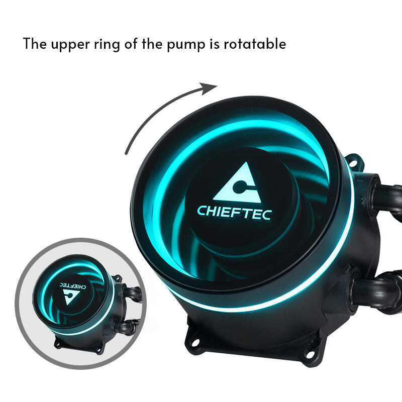 Chieftec Iceberg 360 Rgb, Refrigeración Por Agua Negro Clc-360-Rgb