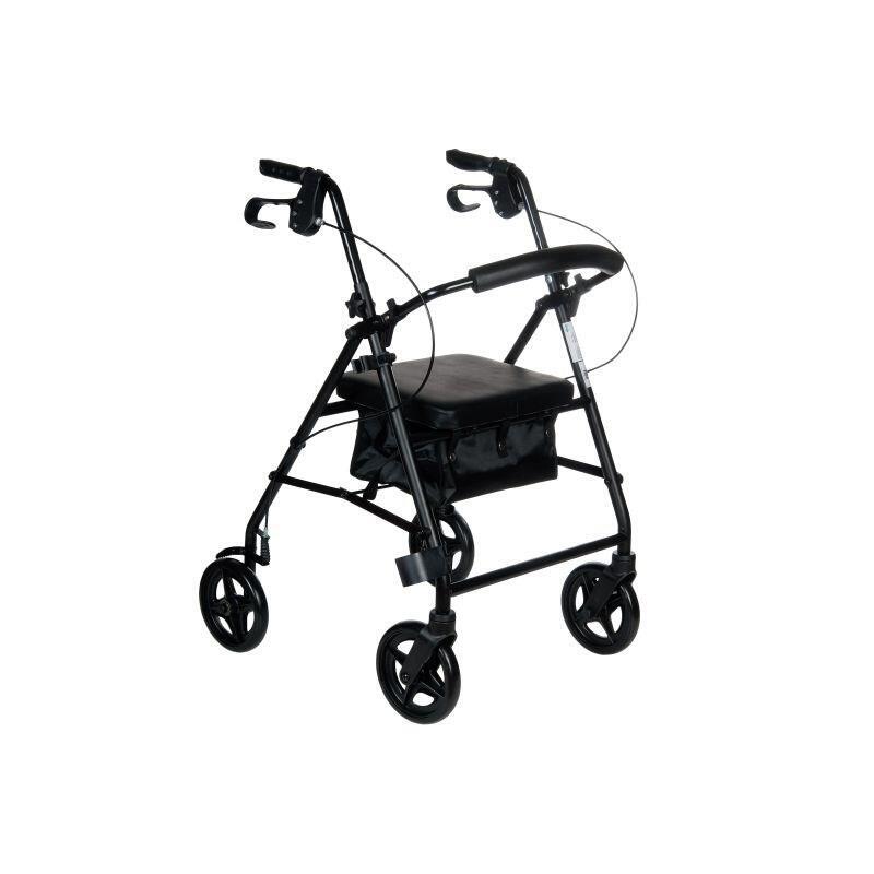 Chodzik Rehabilitacyjny Czterokolowy Rf-610 Czarny