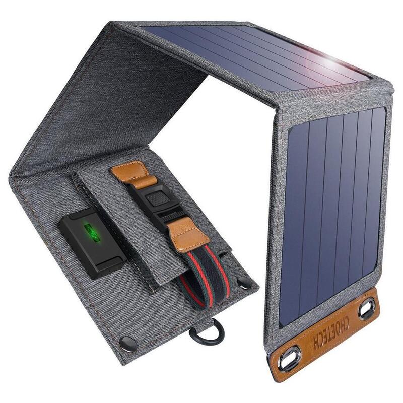 Choetech Sc004 Faltbares Solar-Ladegerät 14w, Gris