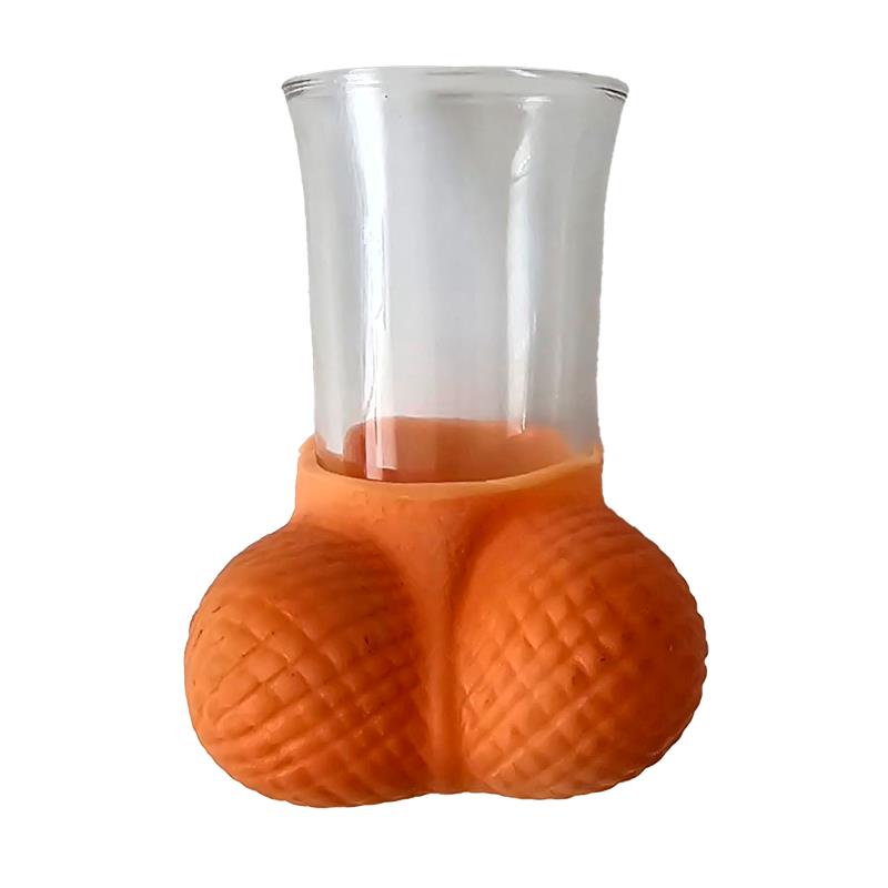 Diablo Picante - Vaso Chupito Cristal Con Huevos Natural