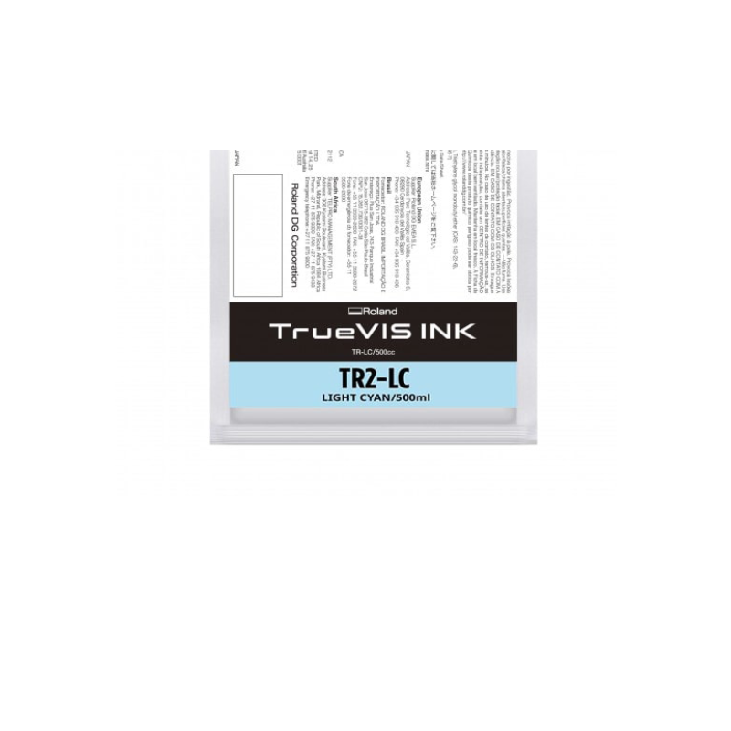 Ciano Light Eco-Solvent Ink Bag Roland Truevis Sg2 Vg2 Vf2 Sg3 Vg3 500ml Estr2-Lc