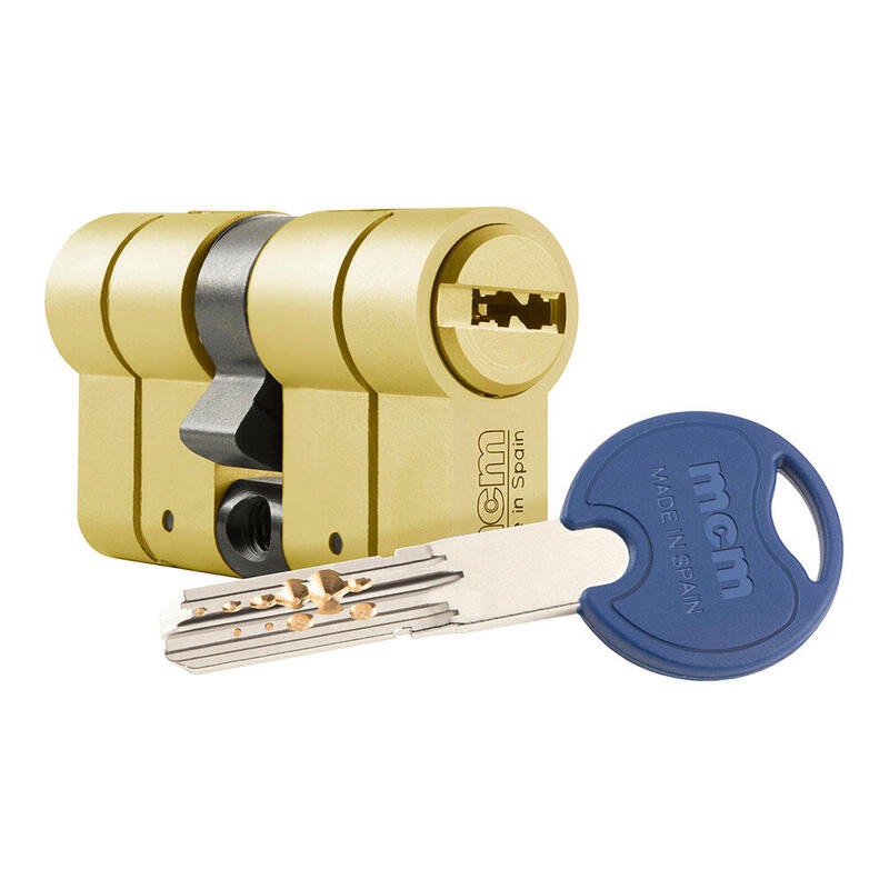 Cilindro Scx+ De Alta Seguridad Anti-Rotura, Antibumping Y Antiganzúa.  30-40 Latón Y Doble Embrage. Scx+De:30-40 Mcm