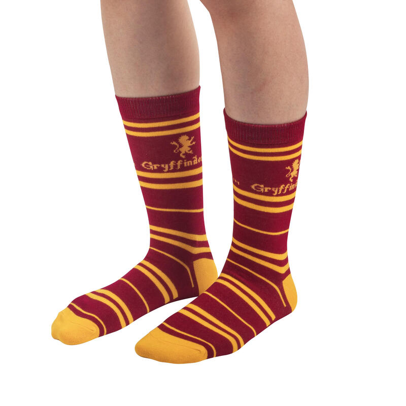 Cinereplicas Set Of 3 Gryffindor Socks Unisex Rojo, Amarillo 3 Par(Es)