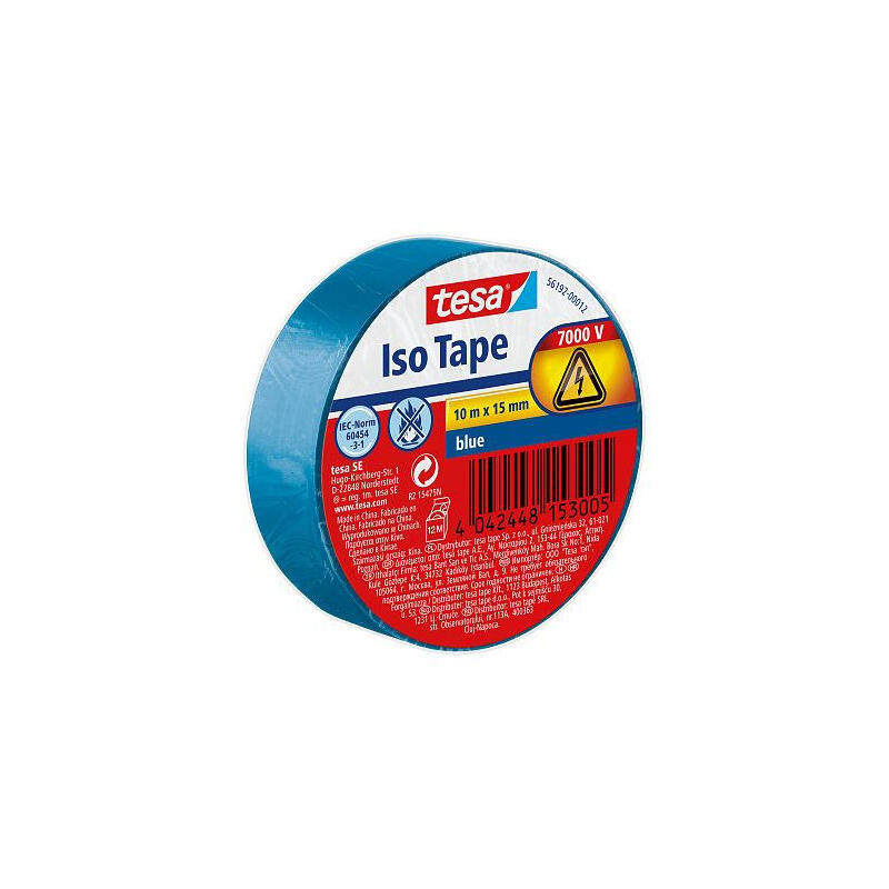 Cinta Aislante Tesa 10m 15mm Azul 56192-00012-22