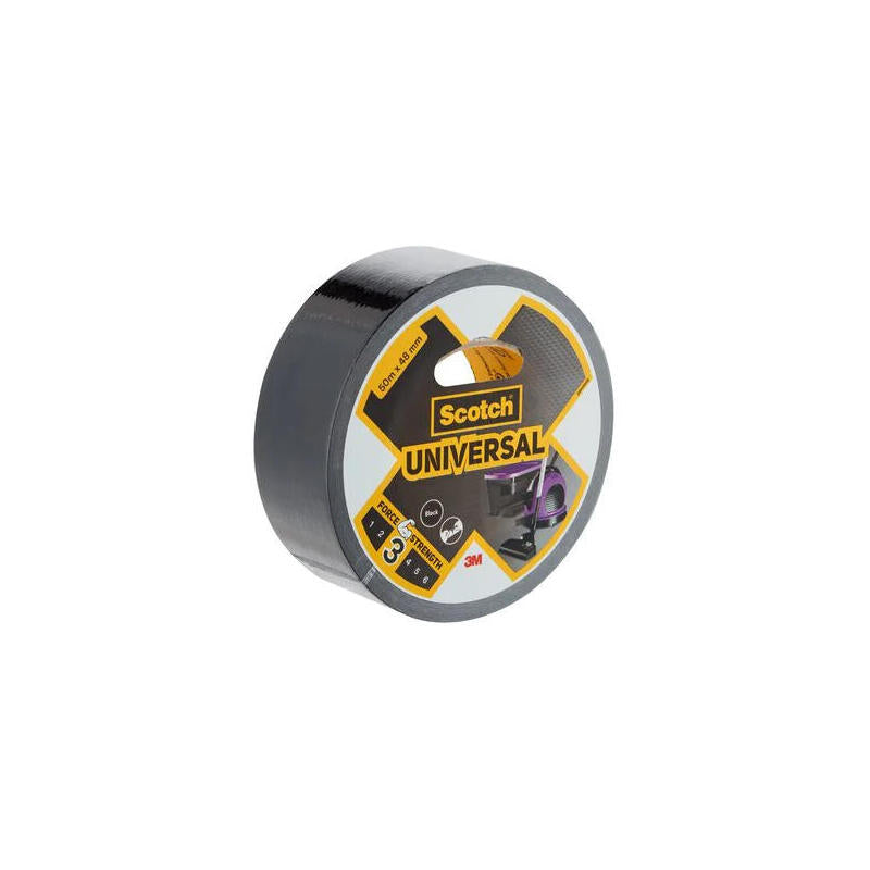 Cinta Americana Universal 3; 50 M X 48 Mm, Negra