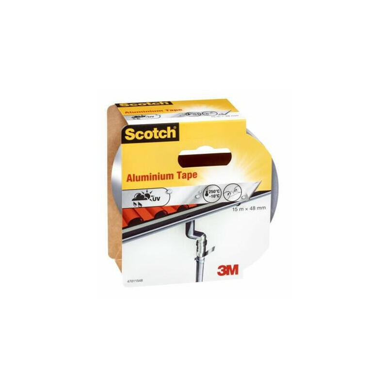 Cinta De Aluminio Resistente A Altas Temperaturas 48 Mm X 15 M