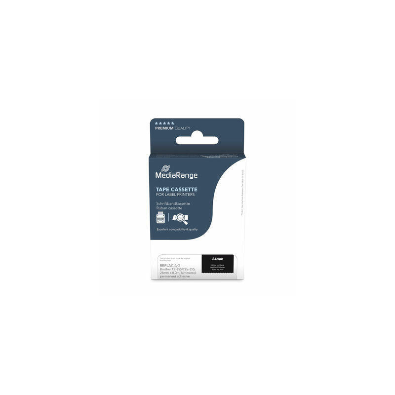 Cinta Mediarange Aprox. Brother Tz-355 Tze-355 24mm 8m Ws