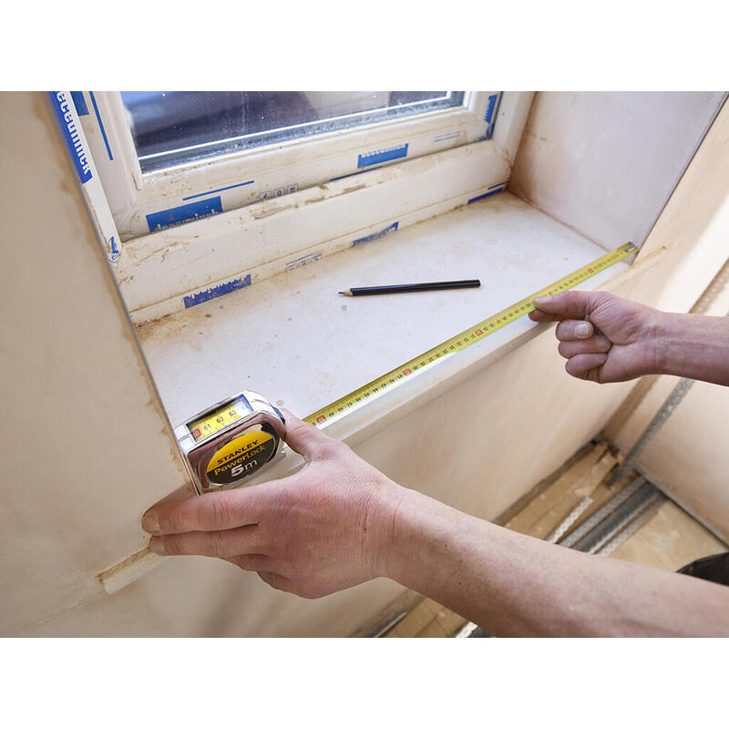 Cinta Métrica Stanley 0-33-932  5 M Acero Inoxidable Plateado/Amarillo