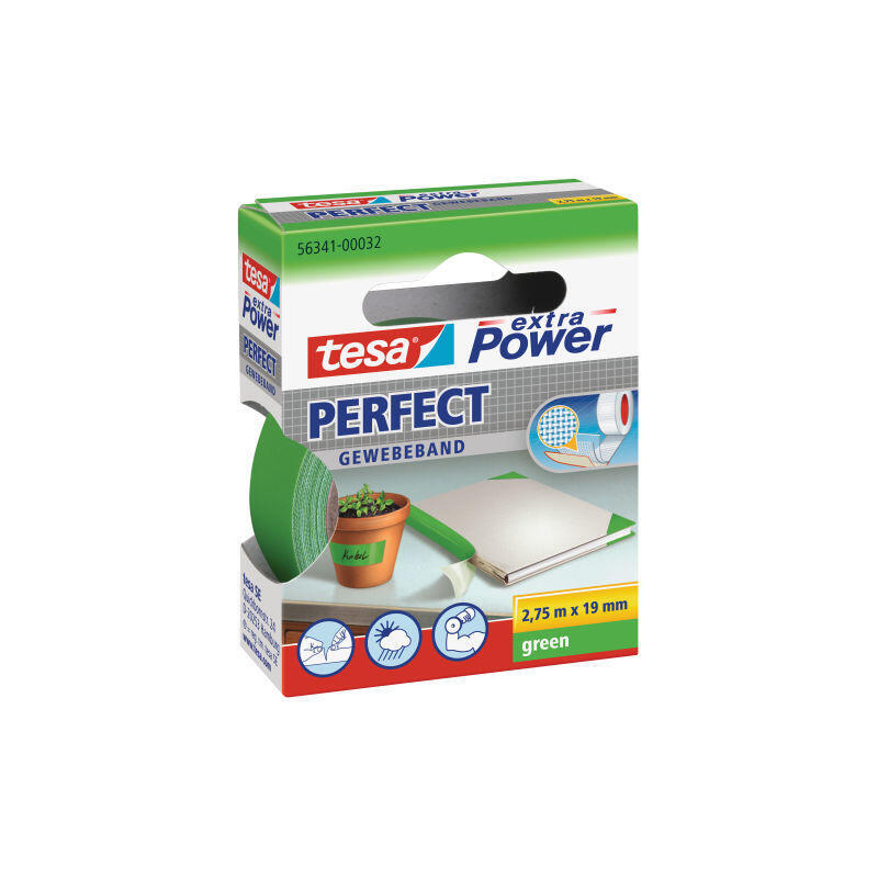 Cinta Tesa Tesa Extra Power Perfect 2,75m 19mm Verde