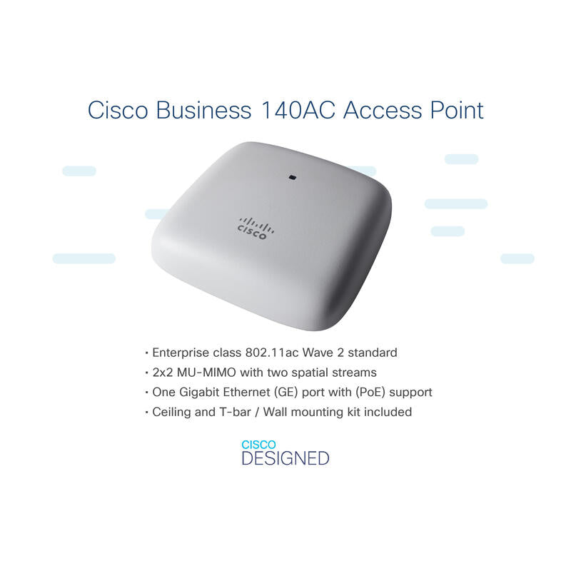 Cisco Business 140ac Punto De Acceso Inalámbrico Wi-Fi 5 2.4 Ghz 5 Ghz