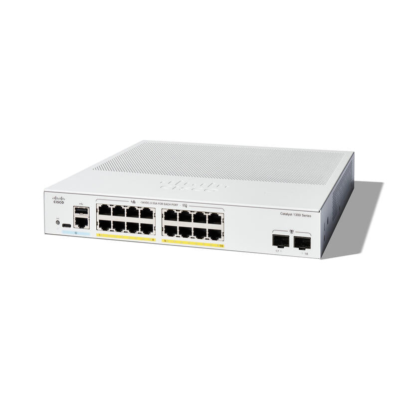 Cisco C1300-16p-2g Switch Gestionado L2/L3 Gigabit Ethernet (10/100/1000) Blanco