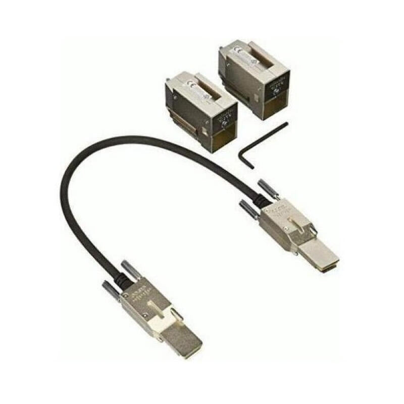 Cisco C9200l-Stack-Kit= Cable De Fibra Óptica E Infiniband 0,48 M Negro, Gris