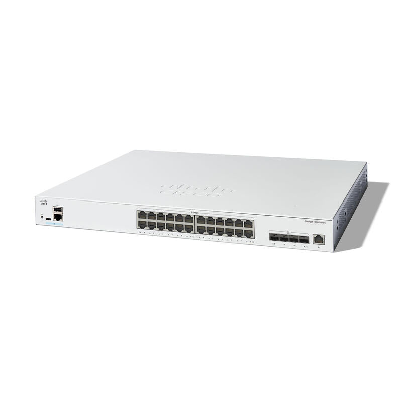 Cisco Catalyst 1300-24xt Conmutador L3 Inteligente 24 X 10 Gigabit Ethernet + 4 X Combo 10 Gigabit Sfp+/Rj-45 Montaje En Rack
