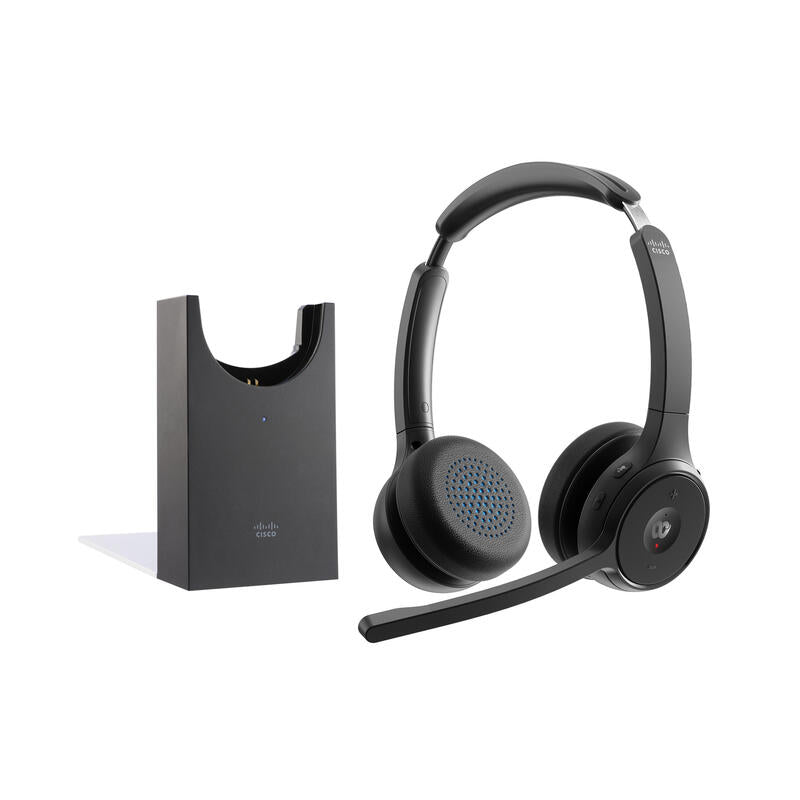 Cisco Headset 722 Auricular En Oreja Bluetooth Inalámbrico Negro Carbón Con Base De Carga Cisco Webex Certified