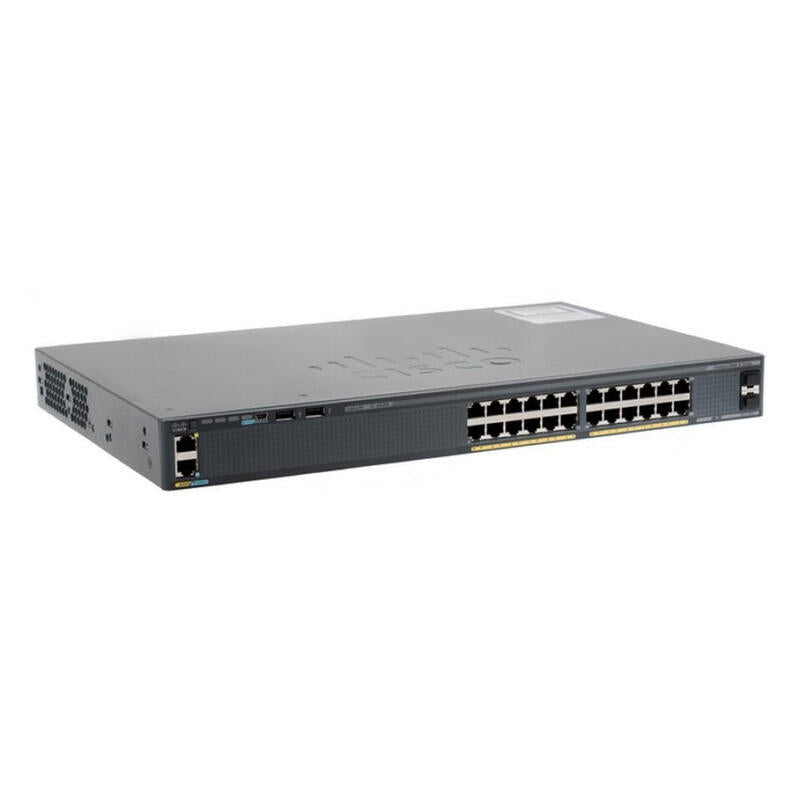 Cisco Interruptor Ws-C2960x-24ts-Ll / 296024l Negro Cisco-0882658610301
