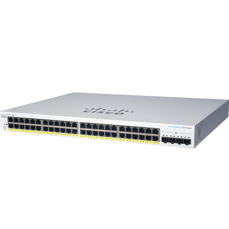 Cisco Switch Cbs220-24p-4x, 24xgbe Rj45, 4x10gbe Sfp+, Poe+, 195w