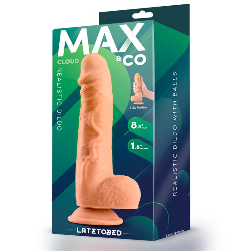 Dildo Cloud  Realista Con Testículos 8.3 Natural