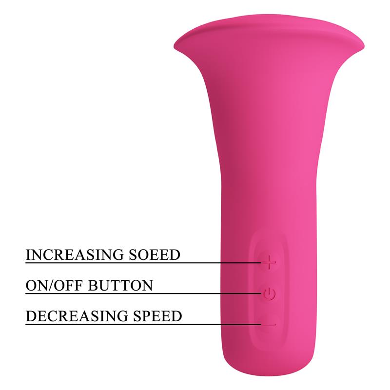 Pretty Love - Clyde Vibrador Oral Lengua Vibradora 12 Vibraciones Rosa