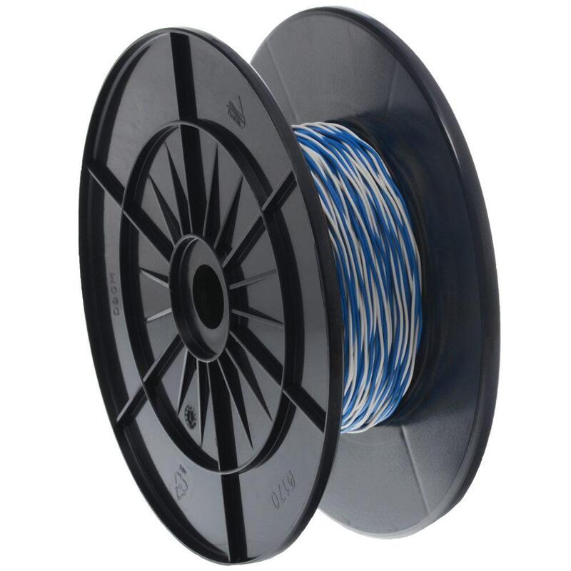 Cobinet Hilo De Conexión Yv 2x0,6/1,1 Blanco/Azul, 100 M