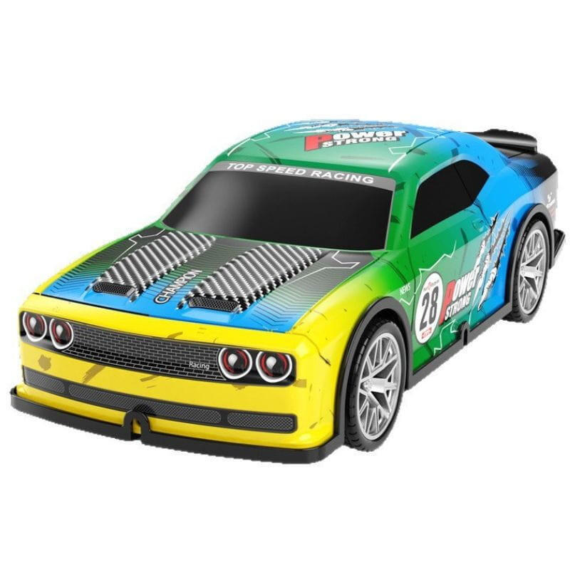 808p 1/22 4wd Drift Amarillo Azul  - Coche Rc Eléctrico