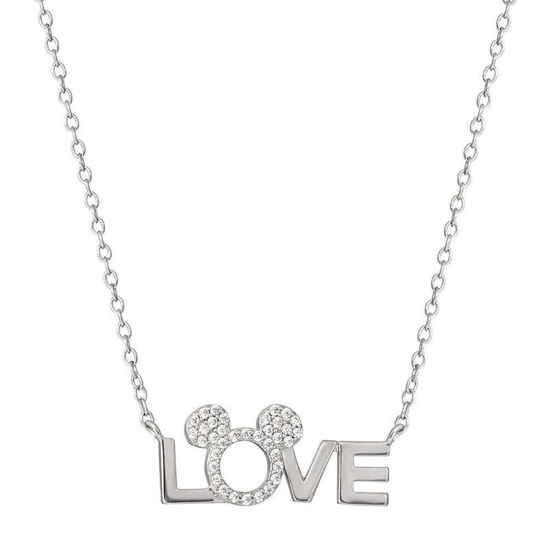 Colgante Love Minnie Disney Plata