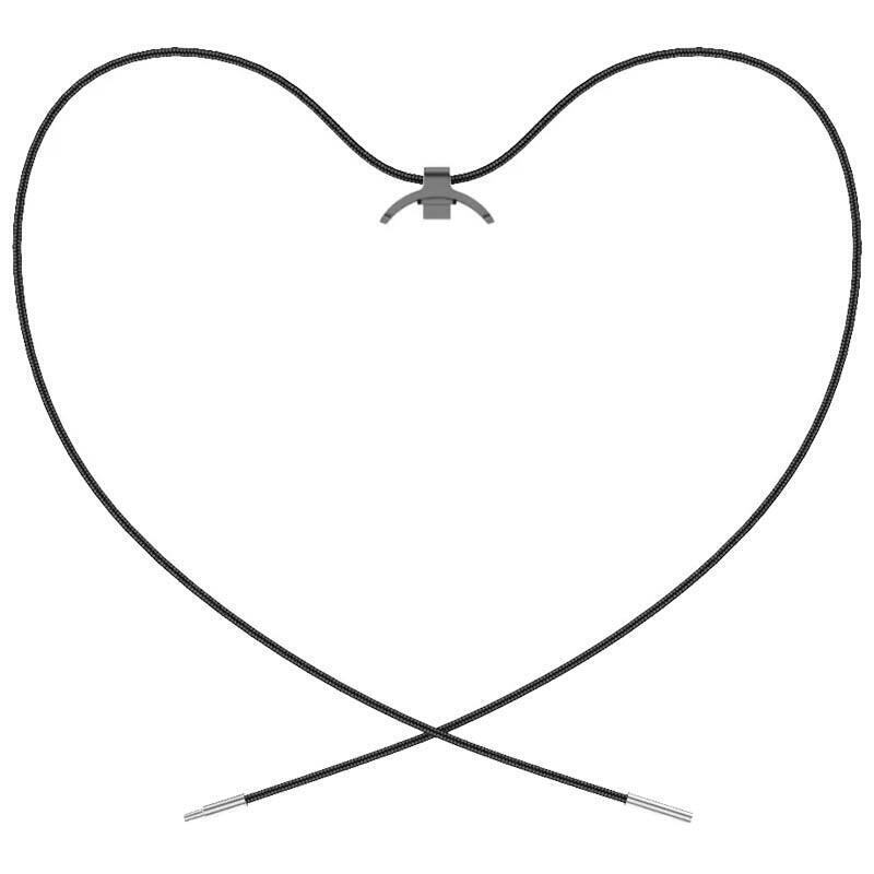 Colgante Xiaomi Smart Band 8 Adaptador Metálico Y Collar Negro