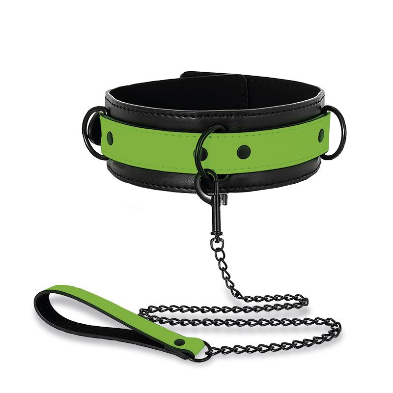 Collar Con Correa Que Brilla En La Oscuridad