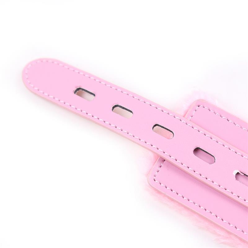 Collar Con Correa Rosa Pastel