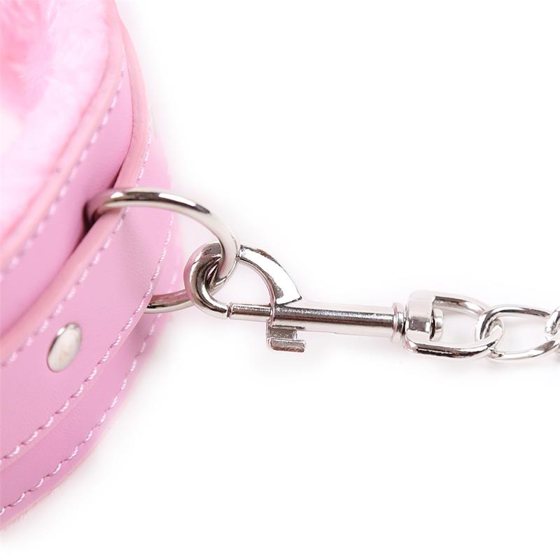 Collar Con Correa Rosa Pastel