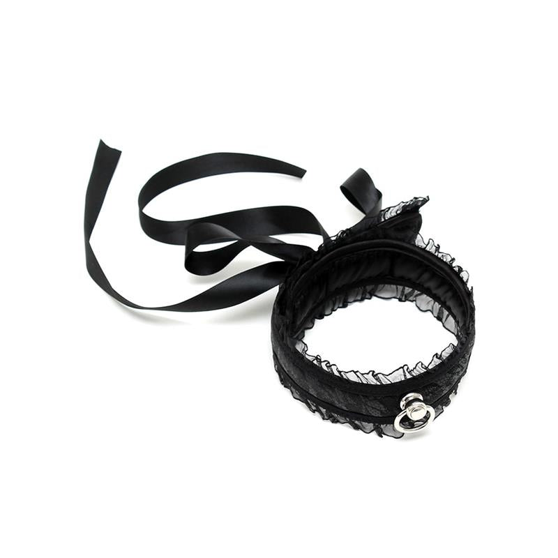 Collar De Satén Negro