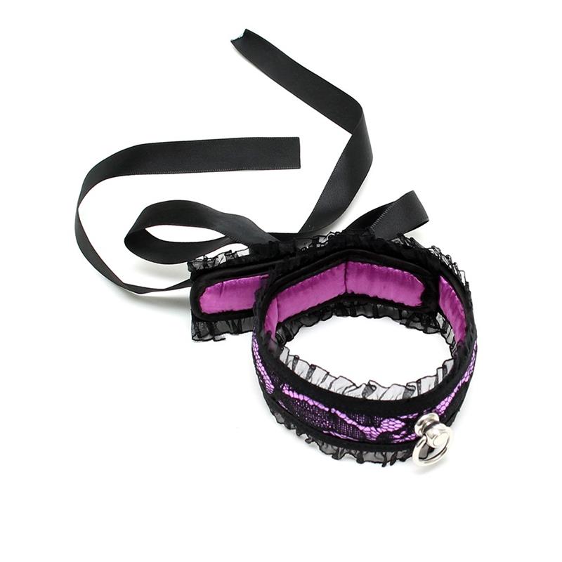 Collar De Satén Purpura
