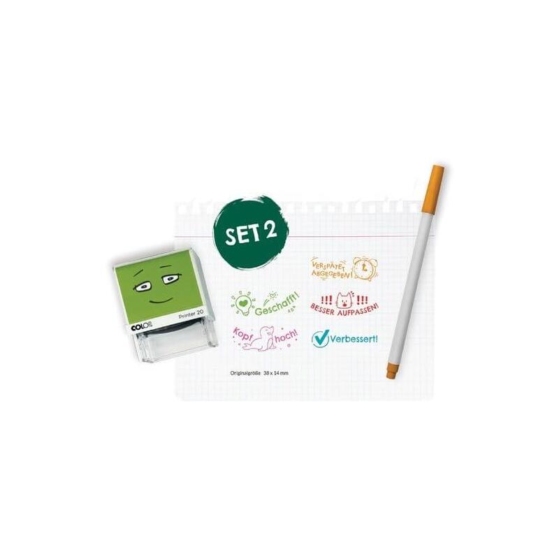 Colop Nio School Mempel Set 2