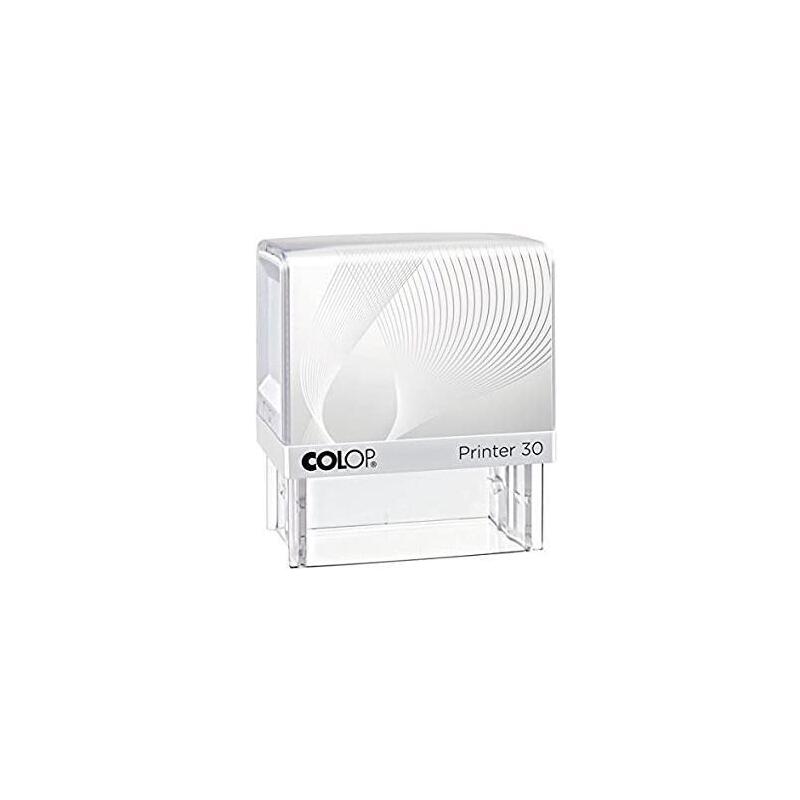 Colop Printer 30 G7 18x47mm Blanco/Azul No Incluye Placa De Texto Personalizada