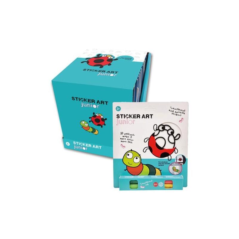 Comansi Sticker Art Junior Genã©Rico Blisterâ - Pegatinas Creativas Para Ventanas Â - Manualidades Infantiles - Surtido