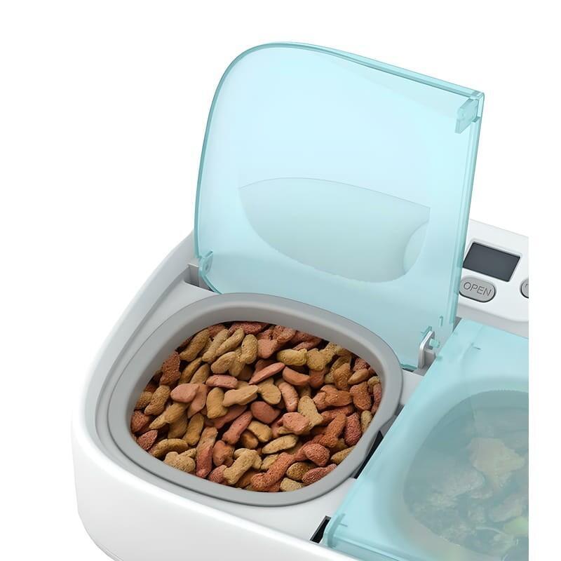 Comedero Doble Para Mascota Petoneer Two-Meal Pet Feeder Bluetooth
