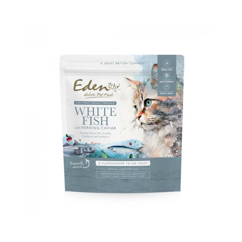 Comida Húmeda Para Gatos Eden Pescado Blanco Con Caviar De Arenque 1,5 Kg