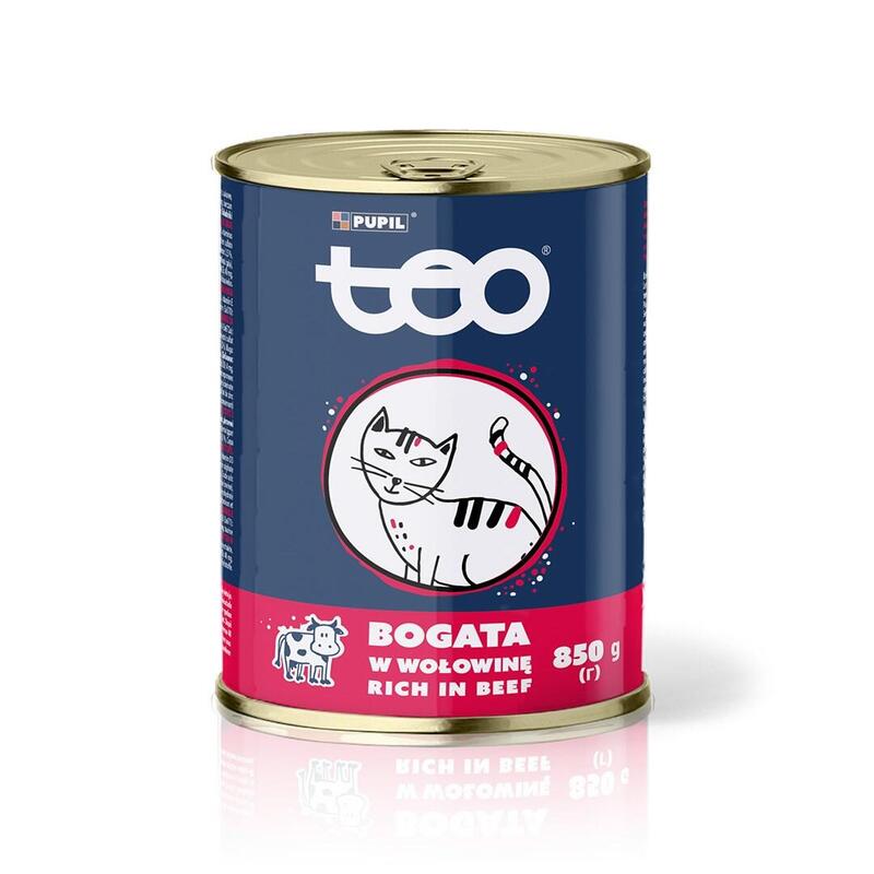 Comida Húmeda Para Gatos Teo Rich In Beef  850g