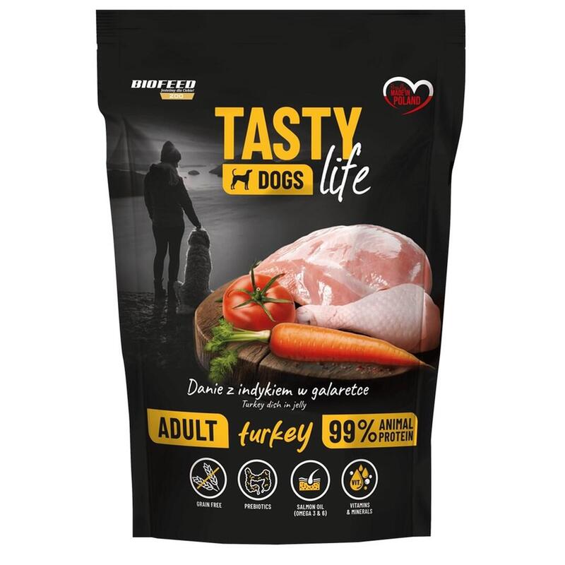 Biofeed Tasty Dogs Life Turkey- Comida Húmeda Para Perros - 150g