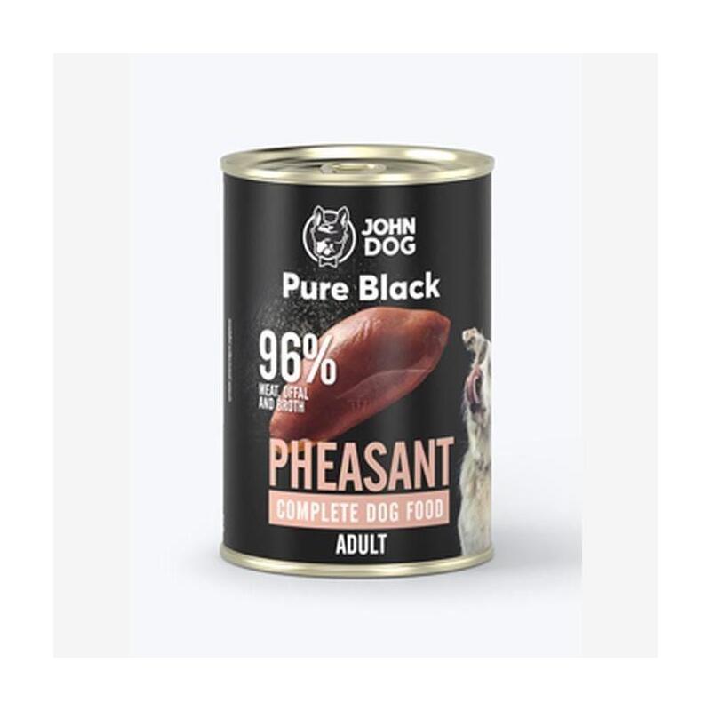 Comida Húmeda Para Perros John Dog Pure Black Faisán 400g