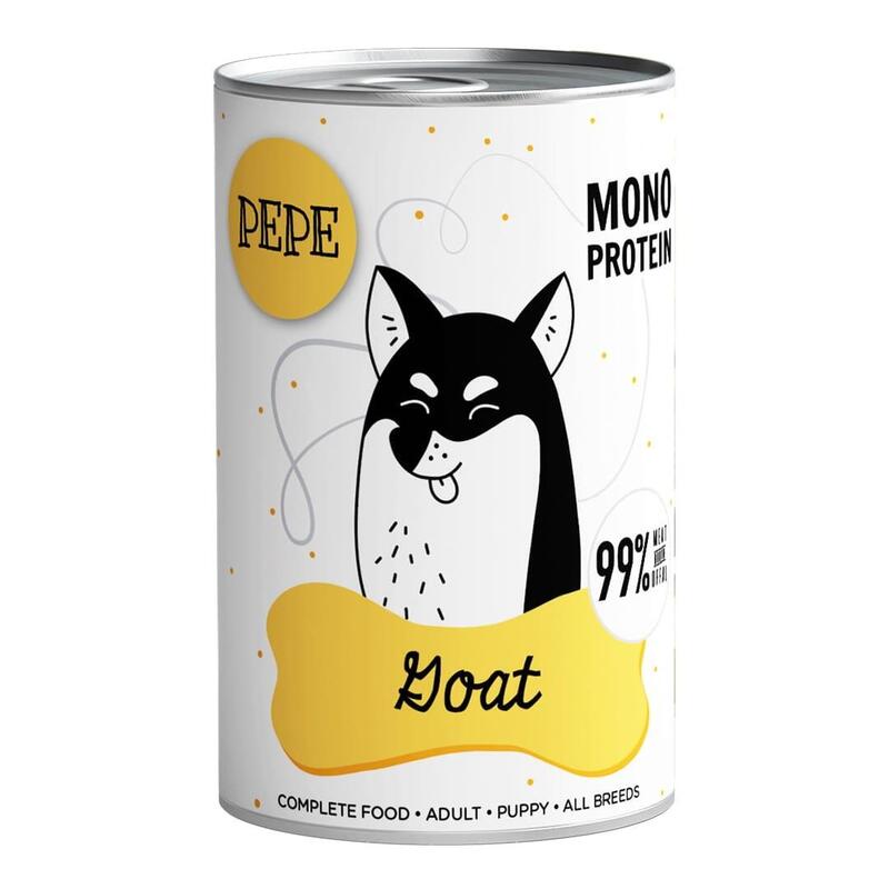 Comida Húmeda Para Perros Paka Zwierzaka Pepe Goat  400g