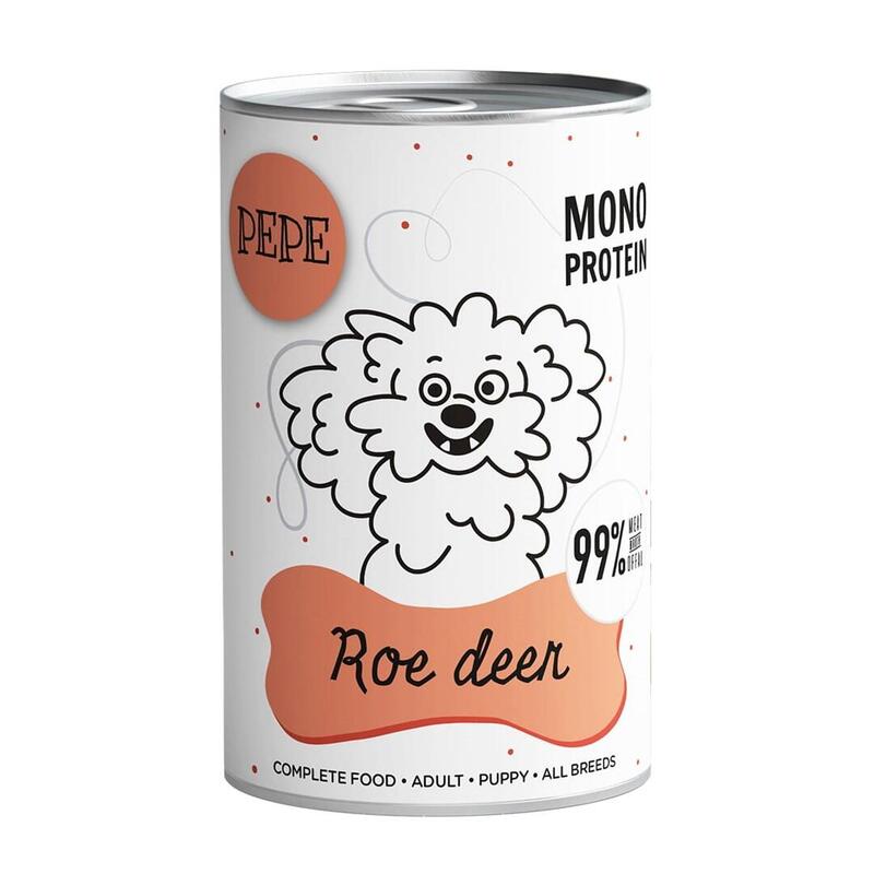 Comida Húmeda Para Perros  Paka Zwierzaka Pepe Roe Deer  400g