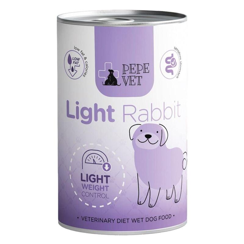 Comida Húmeda Para Perros Paka Zwierzaka Pepe Vet Light Rabbit  400g