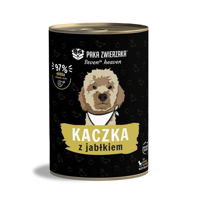 Comida Húmeda Para Perros Paka Zwierzaka Seventh Heaven Duck With Apple  400g